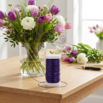 Artikel Deko Lackdraht Metall 50m Ø0,5mm Violett für Floristik und Bastelarbeiten