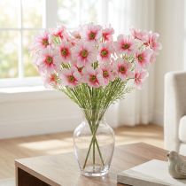 Artikel Künstliche Cosmea aus Seidenstoff 77cm Pink 3er Set