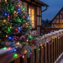 Artikel Lichterkette Schwarz Bunt 360 LEDs, 27m, für Innen und Aussen