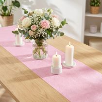 Artikel Tischläufer aus Vlies, Pink, 23 cm x 25 m, für Tisch- und Raumdekoration