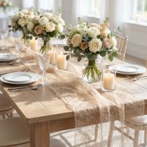 Artikel Deko-Vlies Tischläufer Beige 30 cm x 5 m aus Sizoweb