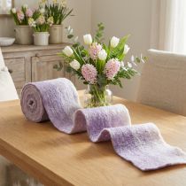 Artikel Wollfilz-Dekoband 2-farbig Helllila-Weiss 15cm x 4m