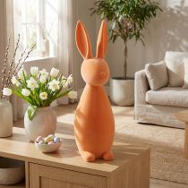 Artikel Dekohase aus Kunststoff beflockt Orange Apricot 69 cm