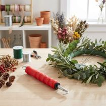 Artikel Drillapparat Drahtdriller 20cm Rot Metall-Kunststoff für Bastel- und Gartenarbeiten