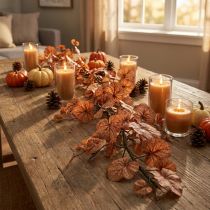 Artikel Dekogirlande Heuchera Kunstblätter 150cm Orange Herbstdeko