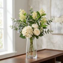 Artikel Künstliche Blumen Skimmia japonica Creme 45 cm 2er-Set