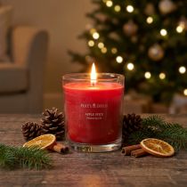 Artikel Duftkerze aus Glas, Rot, Duftnote Apple Spice, Höhe 8cm, Price's Candles