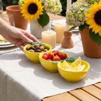 Artikel Keramik Tapas Schale Zitrone oval 28,5cm gelb-grün