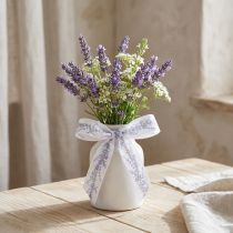 Artikel Polyester-Dekoband mit Lavendel-Motiv 25 mm x 18 m für Geschenk- und Tischdekoration