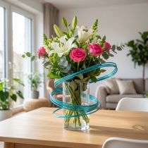 Artikel Aluminiumdraht Türkis 2mm 3m für Bastel- und Dekorationsarbeiten
