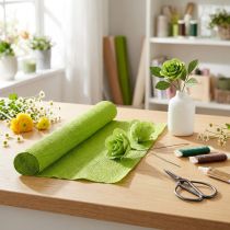 Artikel Floristenkrepp Grasgrün 50x250 cm – Krepppapier für Bastel- und Dekoarbeiten im 5er-Set