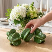 Artikel Sternfrucht Karambola aus Keramik, ca. 10 cm, Grün, 3er-Set, künstliche Dekoration