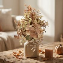 Artikel Künstlicher Eukalyptusstrauss mit Knospen 30 cm in Grün und Orange