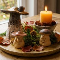 Artikel Herbstdeko-Set mit Igel-Pflanztopf, Pilzen, Drachen & Willkommensschild – Deko-Box