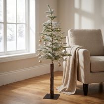 Artikel Künstlicher Weihnachtsbaum 115 cm mit Schneeoptik auf Metallplatte