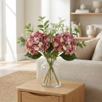 Artikel Künstliche Hortensien Rosa Mauve Ø15cm L58cm 2 Stück