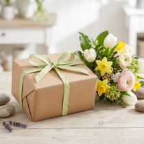 Artikel Geschenkband aus Papier Grün Geflochten 20mm x 10m für Dekoration und Geschenkverpackung