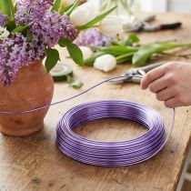Artikel Aluminiumdraht 2mm Ø, 12m, Lavendel für Deko- und Bastelarbeiten