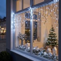 Artikel Lichterkaskade LED mit Schnee-Effekt, 6 Stränge in Kaltweiss, 480 LEDs, für Innen- und Aussenbereich