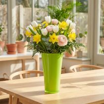 Artikel Vase „Fizzy“ Ø16cm H27cm Apfelgrün 1 St
