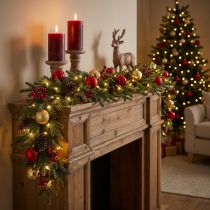 Artikel Tannengirlande mit Zapfen 185 cm grün-braun für Weihnachtsdekoration