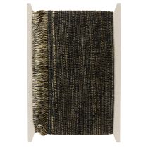 Artikel Fransenborte Schwarz Gold 4cm x 25m - Ideal für Kranzdeko, Trauerband & Vintage Accessoires