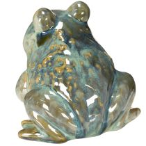 Artikel Keramikfigur Frosch 12cm Grün für Sommerdekoration und Zuhause