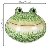 Artikel Deko Frosch Figur für verspielte Wohn und Gartendekoration grün 11cm 2St