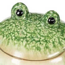Artikel Dekofigur Frosch Keramik 11 cm Grün 2er-Set für Wohn- und Gartendekoration