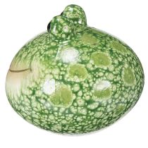 Artikel Dekofigur Frosch Keramik 11 cm Grün 2er-Set für Wohn- und Gartendekoration