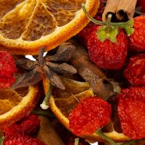 Artikel Getrocknete Orangenscheiben Deko-Set mit Zimtstangen, Sternanis und Holzelementen 70g für festliche Tischdekoration
