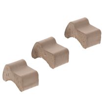 Artikel Blumentopf-Füsse aus Ton 7 cm umbrabraun 3 Stück