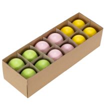 Artikel Ostereier Dekoration aus echten Gänseeiern 8cm Pastellfarben 10 Stück