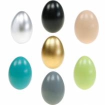 Gänseeier Ausgeblasene Eier Osterdeko Verschiedene Farben 12St