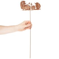 Artikel Gartenstecker Metall Igel Motiv Rostoptik 53cm