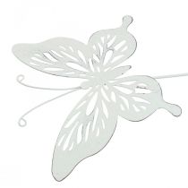 Artikel Gartenstecker Metall Schmetterling Weiß 14×12,5/52cm 2St