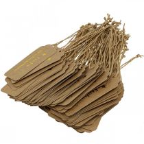 Artikel Geschenkanhänger Weihnachten Natur Papier 9,5×4,5cm 100St