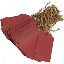 Artikel Geschenkanhänger Weihnachten Rot Papier 9,5×4,5cm 100St