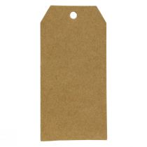 Artikel Geschenk-Anhänger aus Papier 3,5×6 cm, Natur/Weiss/Schwarz, 300 Stück