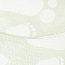 Artikel Geschenkband Stoff Babyfüsse Pastellgrün 25mm 16m