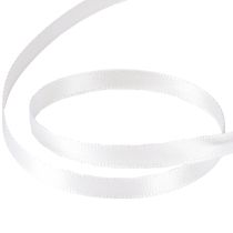 Artikel Geschenkband Dekorationsband Satinband Weiß 6mm 50m