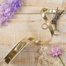 Artikel Geschenkband mit Drahtkante 15mm x 25m Gold aus Polyester und Polyamid