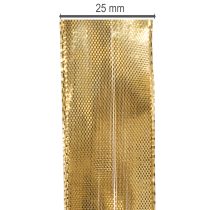 Artikel Geschenkband mit Drahtkante 25mm x 25m Gold Polyester Polyamid
