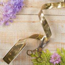 Artikel Geschenkband mit Drahtkante 25mm x 25m Gold Polyester Polyamid