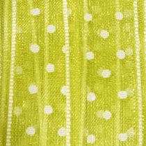 Artikel Geschenkband Polyester 1,5 cm x 20 m Grün mit Punkten für dekorative Verpackungen
