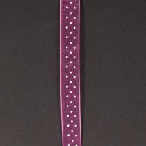 Artikel Geschenkband aus Polyester mit Punktemuster, 2,5 cm breit, 20 m Länge, rosa, für Geschenkverpackungen und DIY Dekorationen