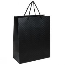 Artikel Geschenktasche Geschenktüte Schwarz 26×12×32cm 1 St