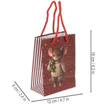 Artikel Geschenktaschen aus Papier mit Mausmotiv, 16 cm, 2er-Set