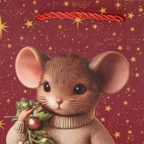 Artikel Geschenktüten Weihnachten mit Mausmotiv und Sternen, 18 × 8 × 24 cm, 2 Stück