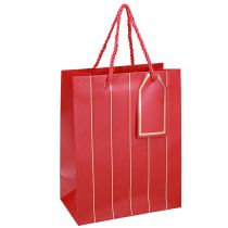 Artikel Geschenktasche Weihnachtstasche Rot Gold 18×10×23cm 1 St